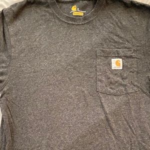 Men’s Gray Carhartt T-Shirt (Small)